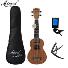 Load image into Gallery viewer, Aiersi brand 21 inch ukelele mahogany Soprano ukulele musical instrument hawaii guitar
