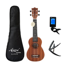 Load image into Gallery viewer, Aiersi brand 21 inch ukelele mahogany Soprano ukulele musical instrument hawaii guitar
