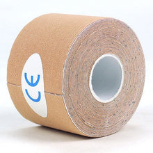 Load image into Gallery viewer, 5M impermeable transpirable cinta para kinesiología de algodón deportes rollo elástico adhesivo vendaje muscular cuidado del dolor cinta rodilla codo Protector
