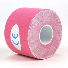 Load image into Gallery viewer, 5M impermeable transpirable cinta para kinesiología de algodón deportes rollo elástico adhesivo vendaje muscular cuidado del dolor cinta rodilla codo Protector
